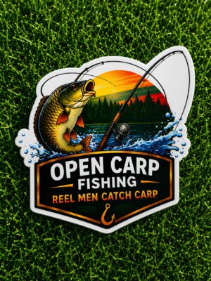 Automobilio lipdukas REAL MEN CATCH CARP