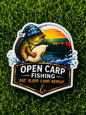 Automobilio lipdukas EAT. SLEEP. CARP. REPEAT