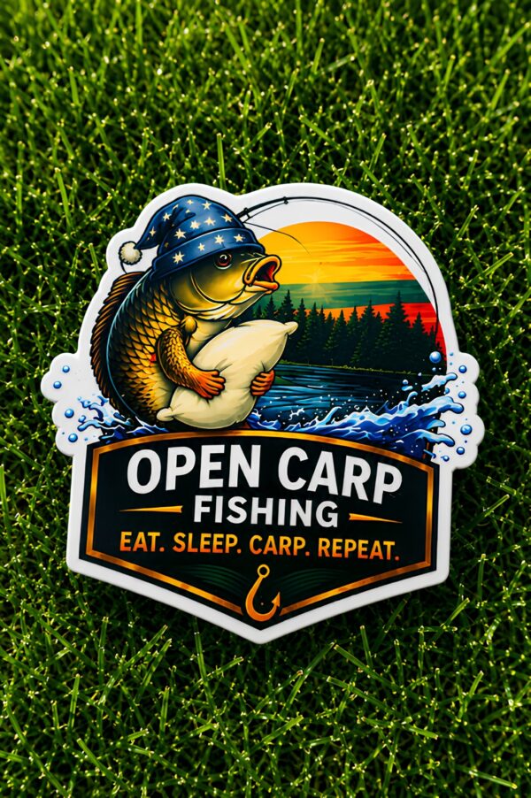 Automobilio lipdukas EAT. SLEEP. CARP. REPEAT